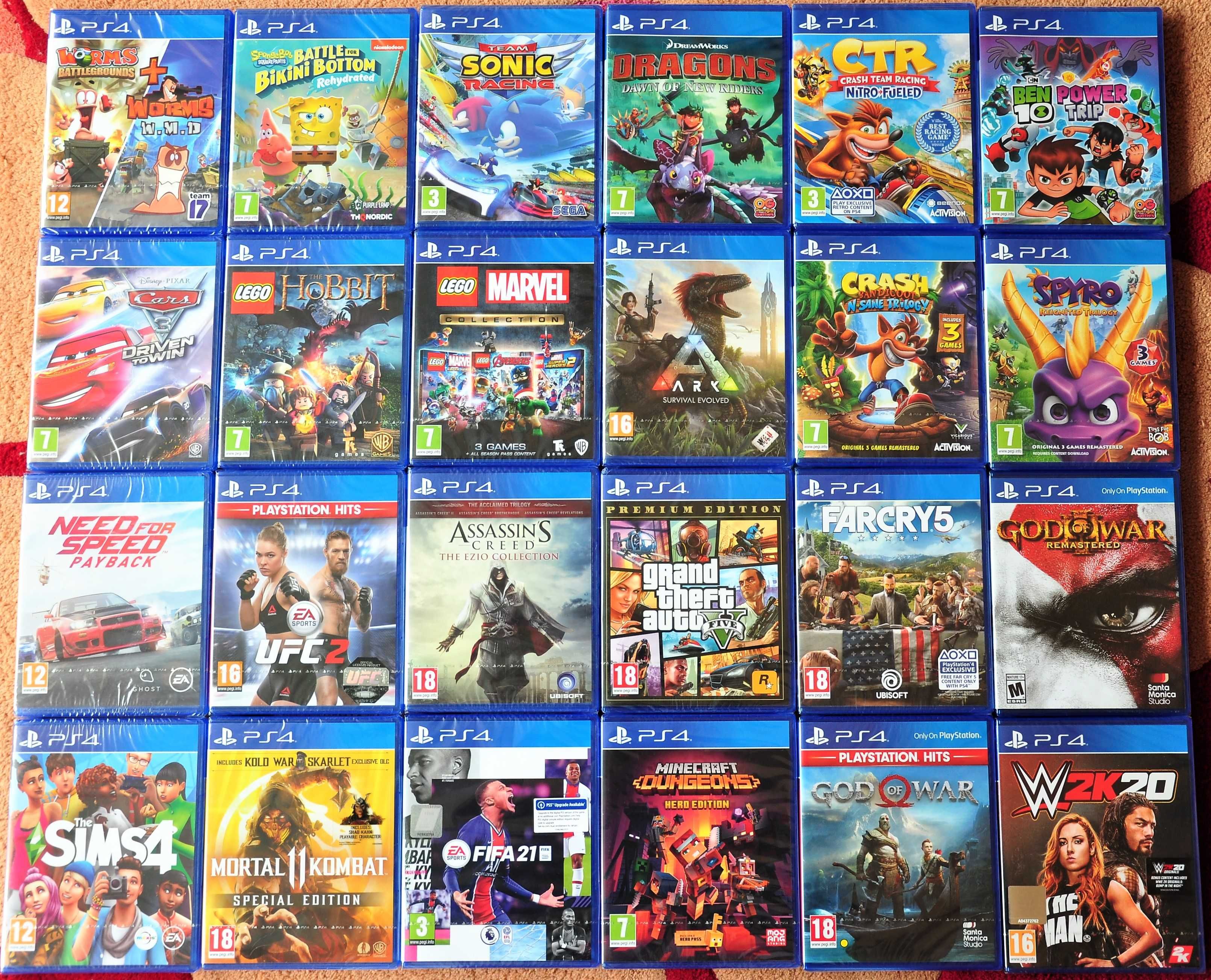 Нови ps4,Fifa GTA KILLZONE KNACK Assassins Creed Фифа запечатани
