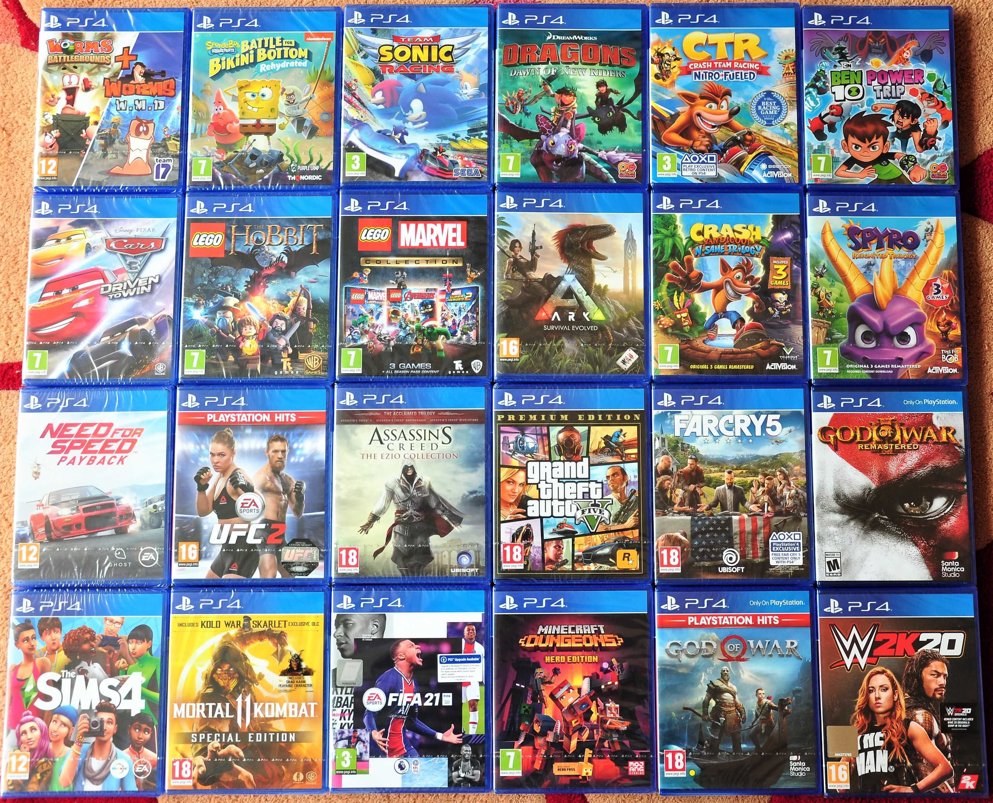 Нови ps4,Fifa GTA KILLZONE KNACK Assassins Creed Фифа запечатани