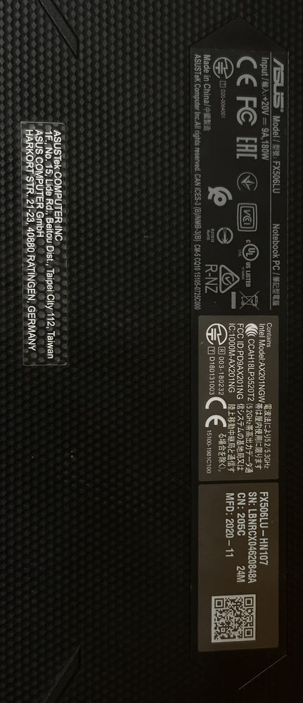 ASUS TUF Gaming F15 Intel Core i7