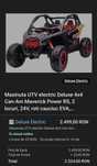 Masinuta 4x4 Can-Am Maverick Power RS, 2 locuri, 2 baterii 24V, negru