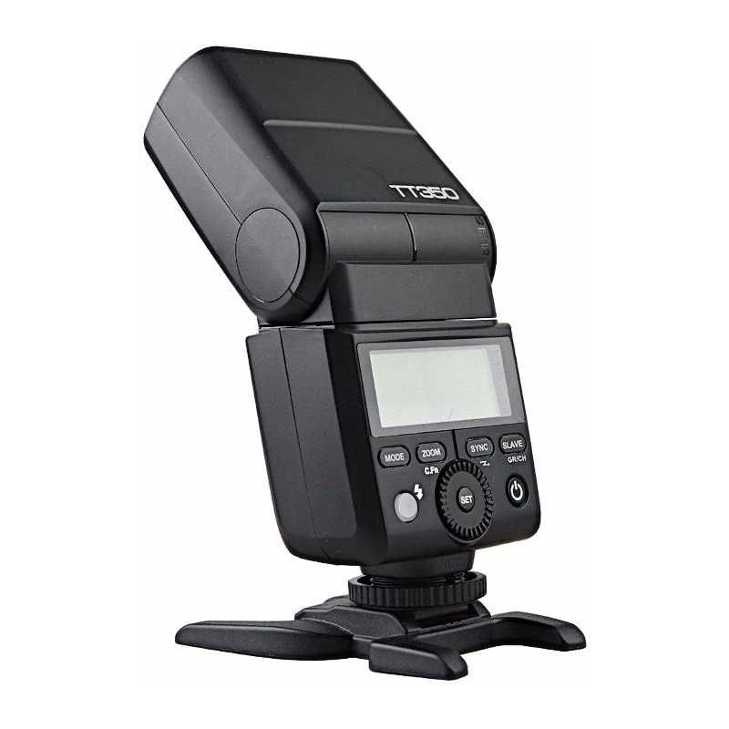 Компактна TTL светкавица Godox TT350 за Canon Nikon Sony