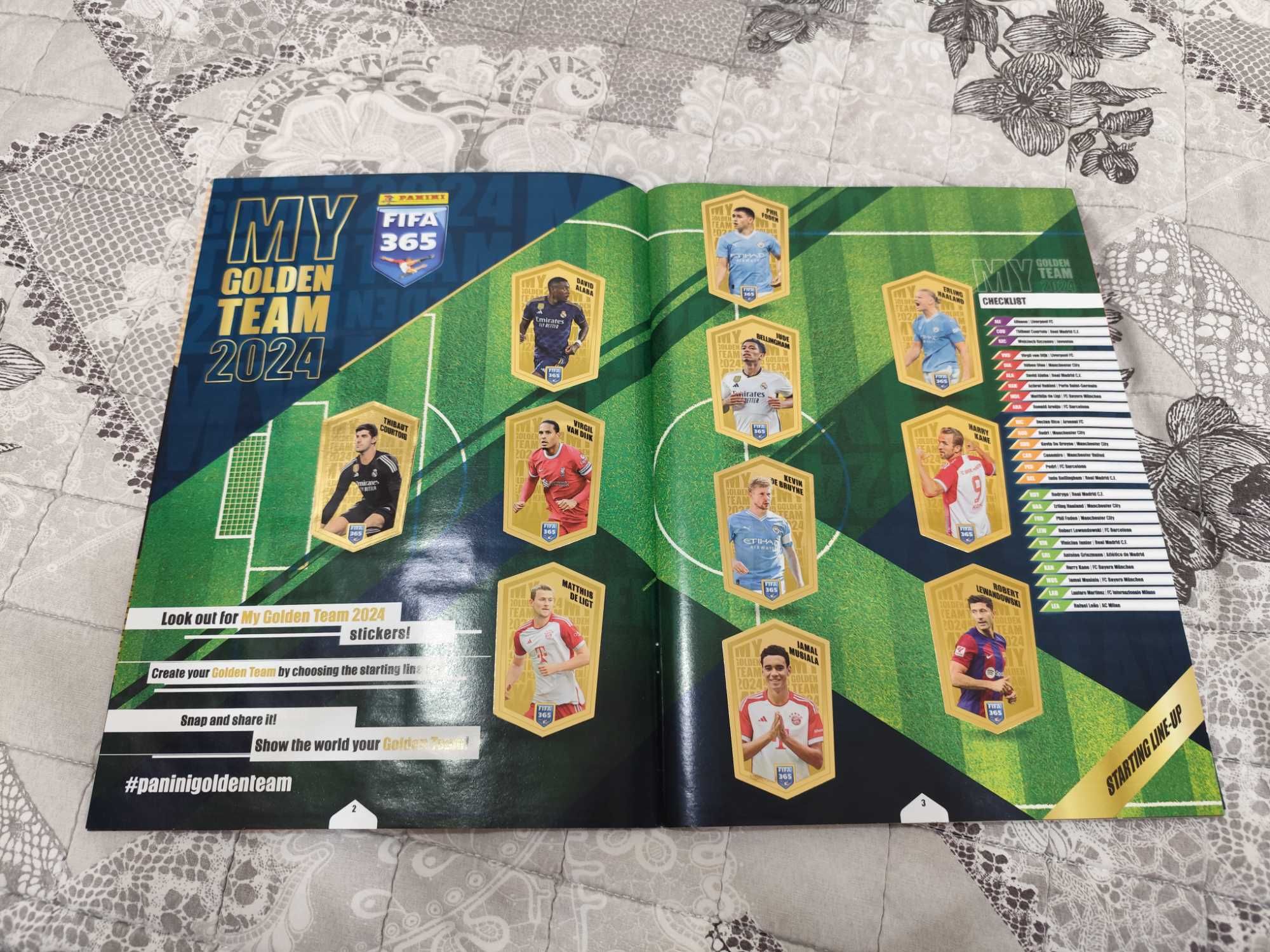 Panini Панини Fifa 365 2024 попълнен стикер албум