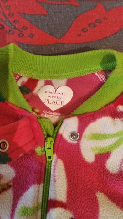 Слипик!флис теплый,12-24 мес,доставка возможна!