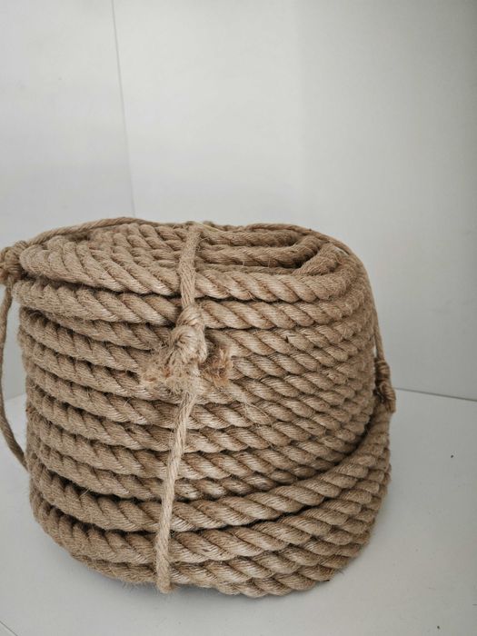 Канат джутовый 12мм,14мм , верёвка,бечевка, шнур