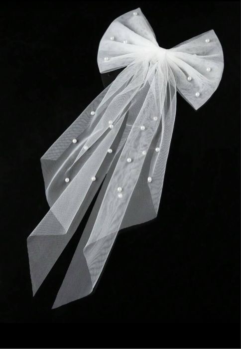 Бяла кукленска рокля XS