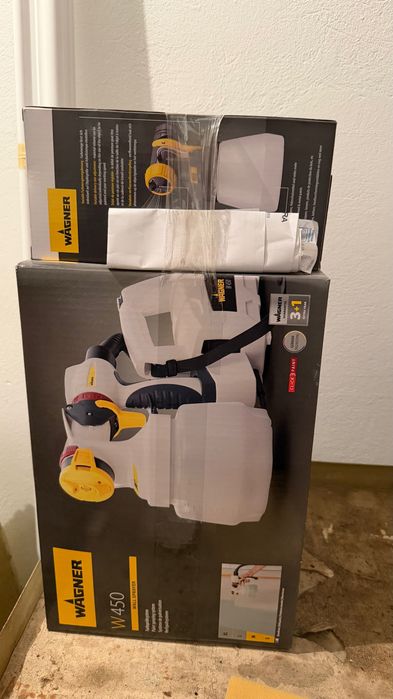 Pistol vopsea lavabilă + pistol vopsea acrilică