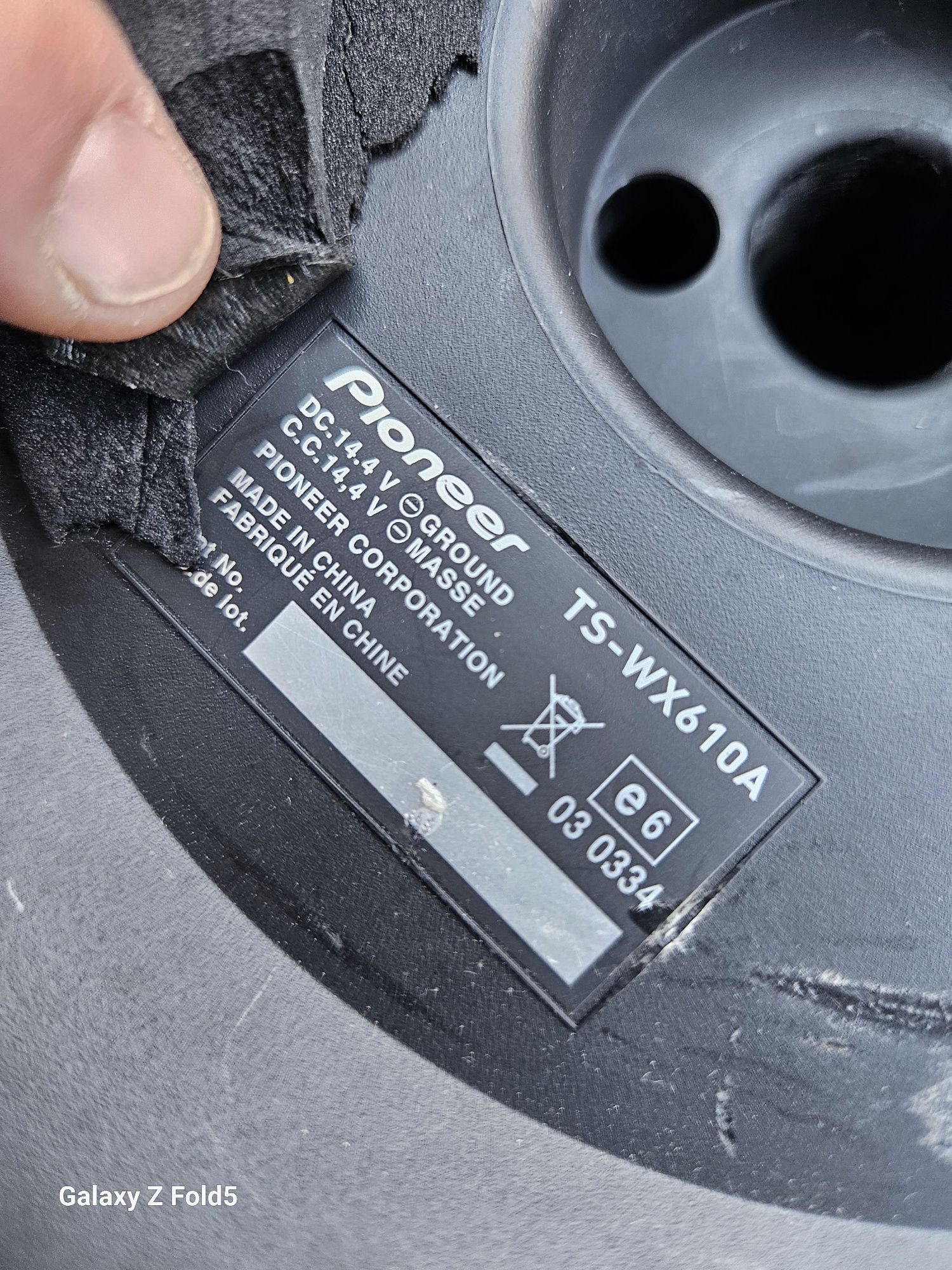 Subwoofer activ Pionner TS WX610A