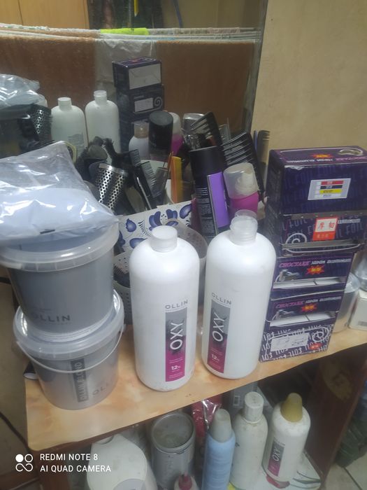 Осветляющая краска для волос, окислитель, фольга для мелирования