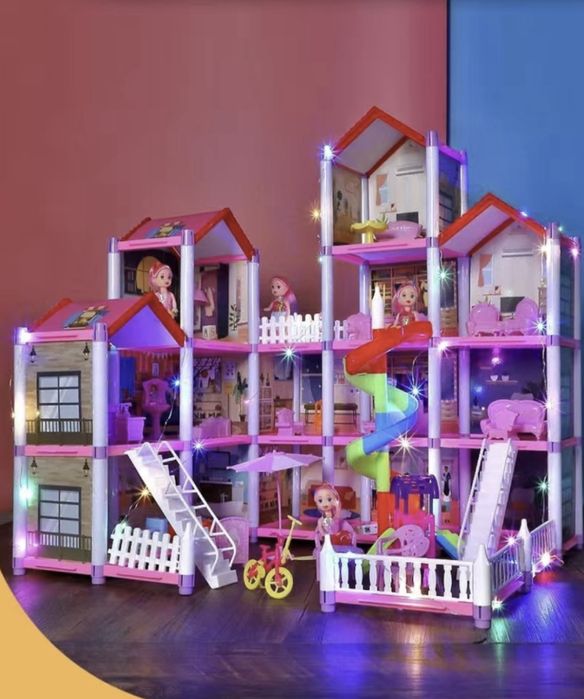 4х этажный дом для барби 15.000т