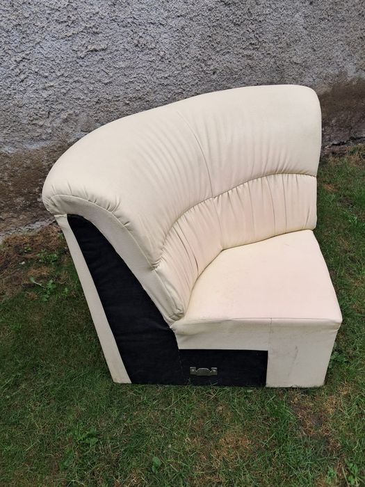 Coltar piele crem ecologica, extensibil.