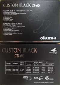 Mulinete okuma custom black  C-B 60