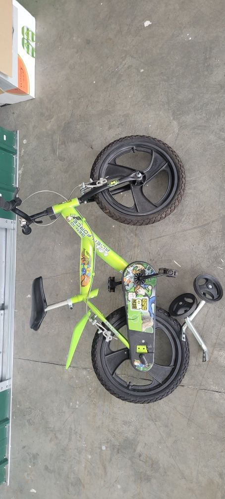 Bicicleta Ben 10 marime 12, pt 2-6 ani,  Made Italy