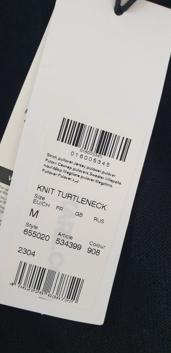 Karl Lagerfeld Merino / Wool /  M НОВО! ОРИГИНАЛ! Мъжки Пуловер Поло!