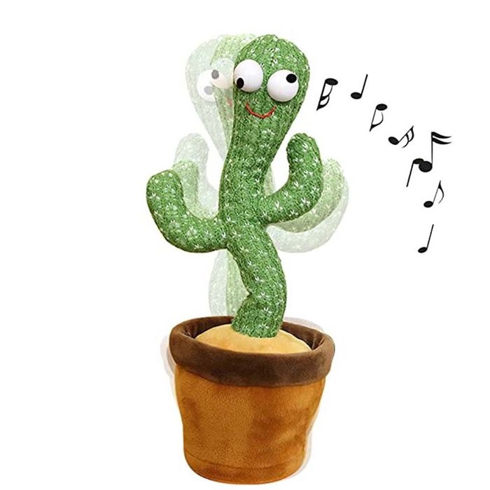 Jucarie de plus Cactus dansator cu acumulator