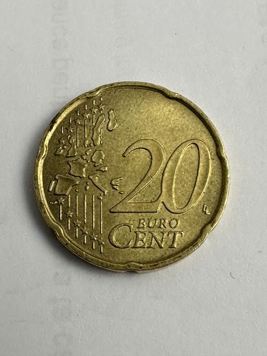 Moneda 20 euro cenți din 2002