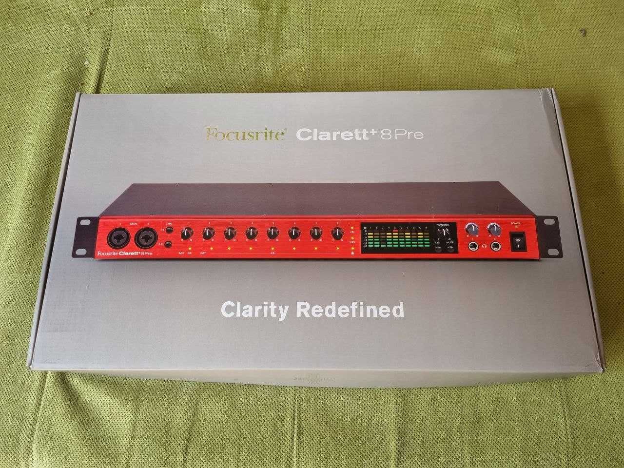 Focusrite Clarett 8pre. Профессионален USB аудиоинтерфейс.