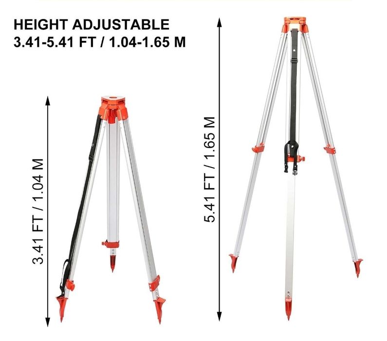 Nivelă laser rotativă verde VEVOR – 500m, autonivelare,trepied + rigla
