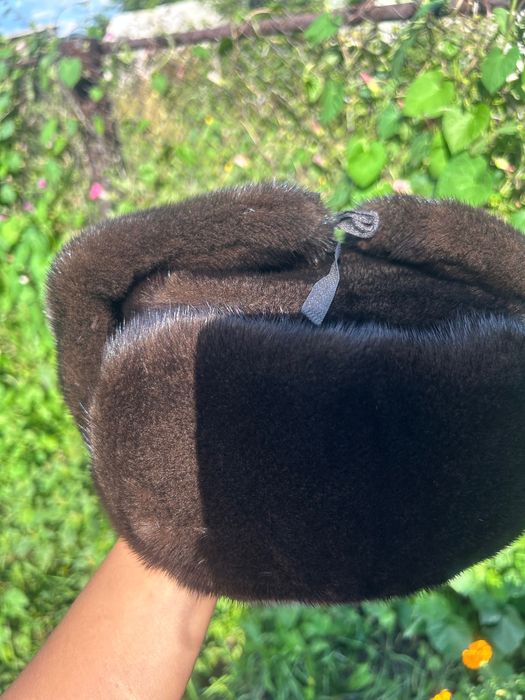 Норковая шапка мужская