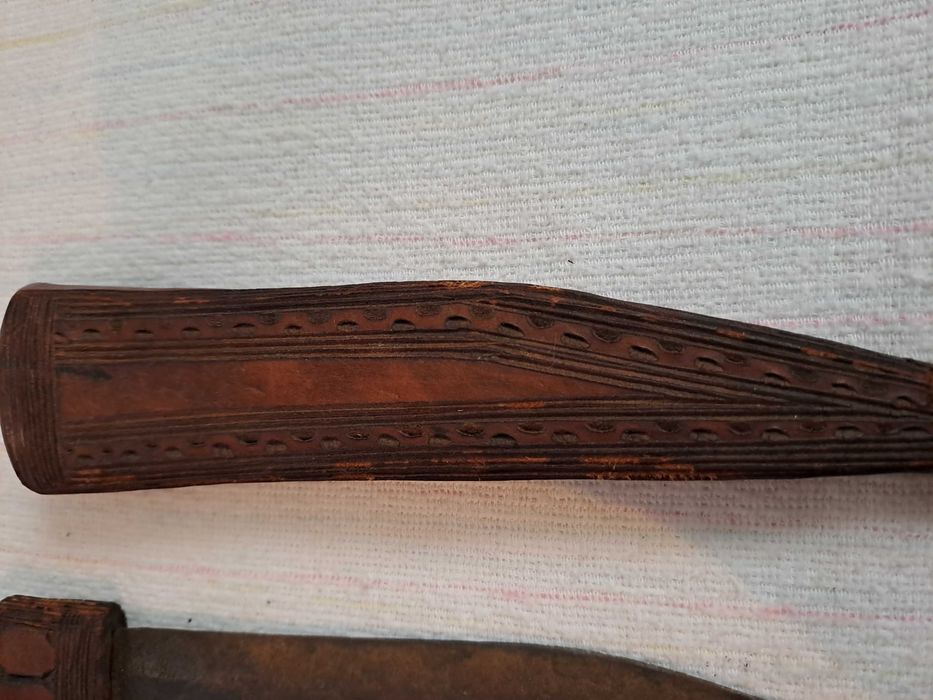 maceta cutit pumnal african alama piele 22 - 30 cm