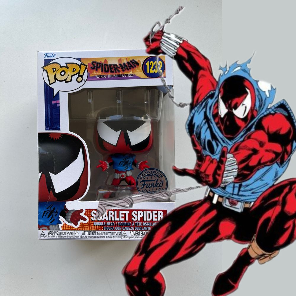 Funko Pop Фанко Поп Scarlet Spider Человек-Паук: Паутина вселенных