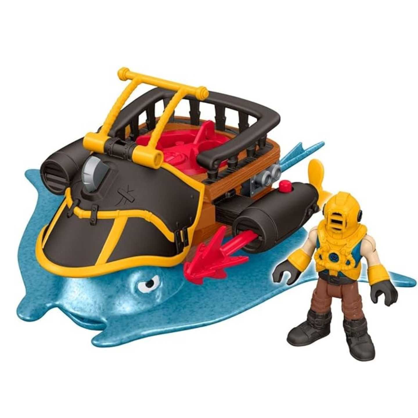 Set Figurine Imaginext, Captain Nemo & Stingray, +3 ani