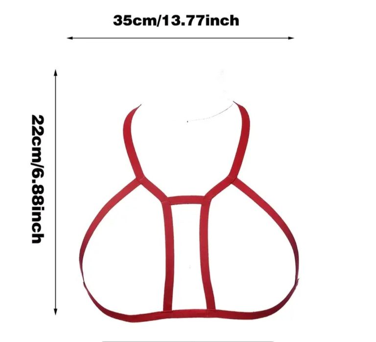 Sutien rosu decupat. Lenjerie sexy. NOU!