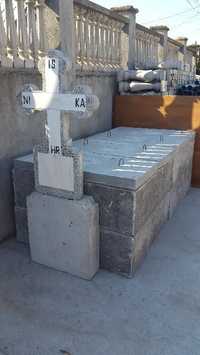 Cavouri beton armat + cruci mozaic + marmura