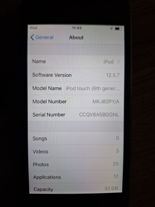 Ipod touch 6 a1574