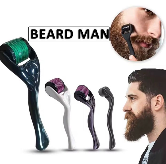 Олио/масло за растеж на брада+Ролер /BEARD GR