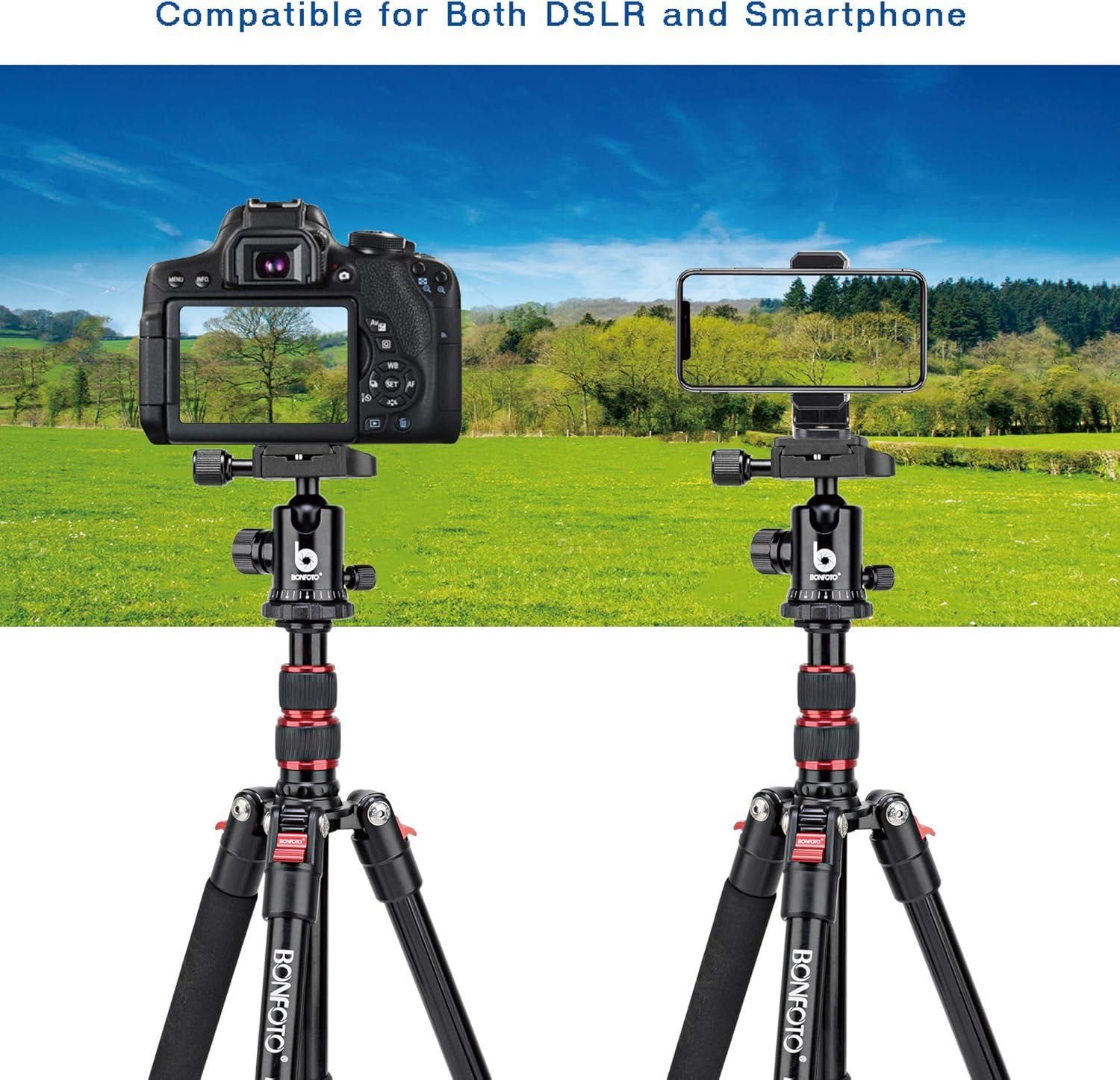 BONFOTO B690A-Trepied camere foto din aluminiu/fibră carbon,sigilat