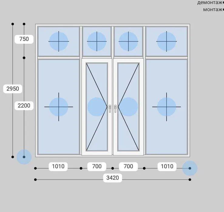 Akfa Дверь перегородка