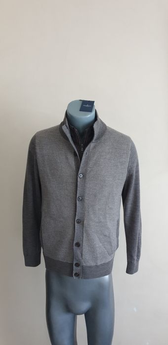 Hackett Nylon Panel Wool Full Zip / M НОВО! ОРИГИНАЛ! Мъжка цял цип!