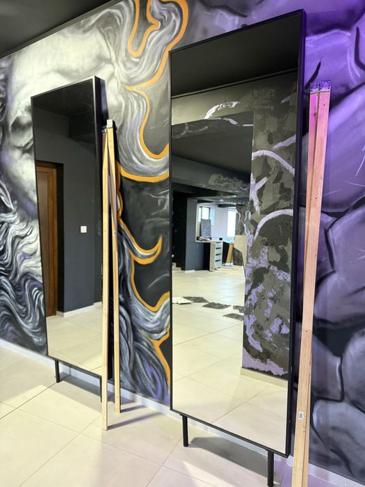 Бръснарски стол + огледало