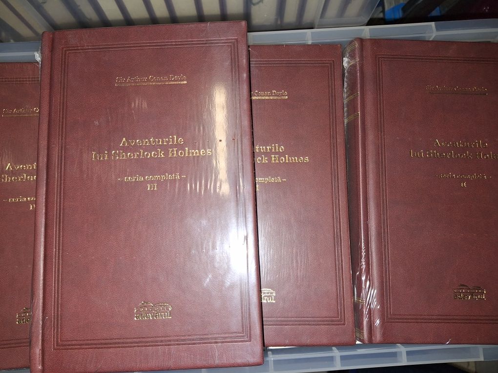 Aventurile lui Sherlock Holmes(4 vol) Editie-Adevarul de lux-Sigilate