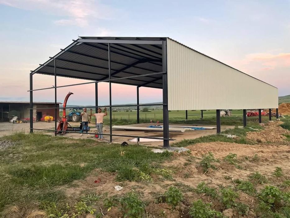 Vând hală metalica 9x8x4