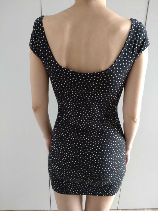 Haine - Rochie cu buline, Rochie imprimeu floral