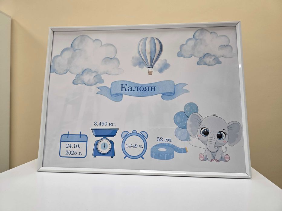 Бебешка визитка.