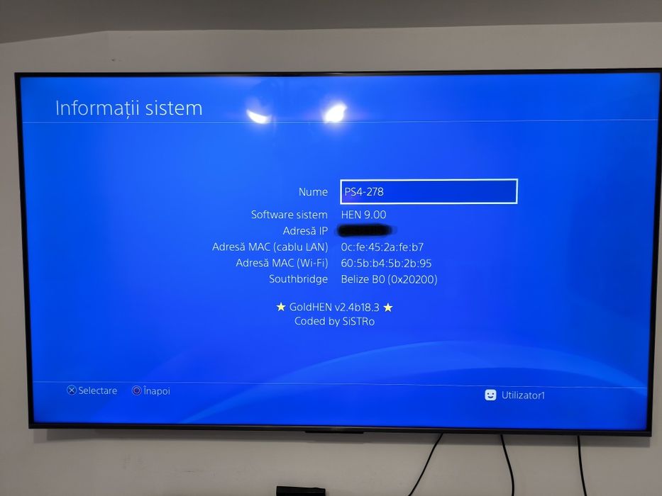 Vând consola PS4 phat modata firmware 9.0