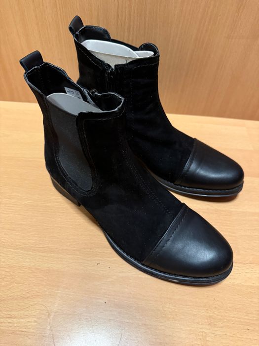 Ghete dama piele naturală-negru