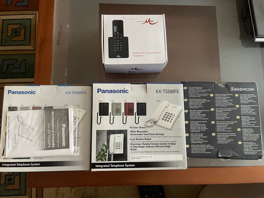 Чисто нов ZTE WP650 безжичен стационарен телефон ретро panasonic
