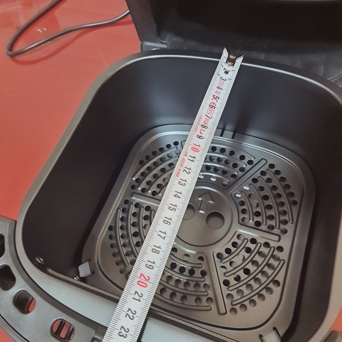 Friteuza cu aer cald, Air Fryer 8L, 2400 W, afisaj digital LCD color,