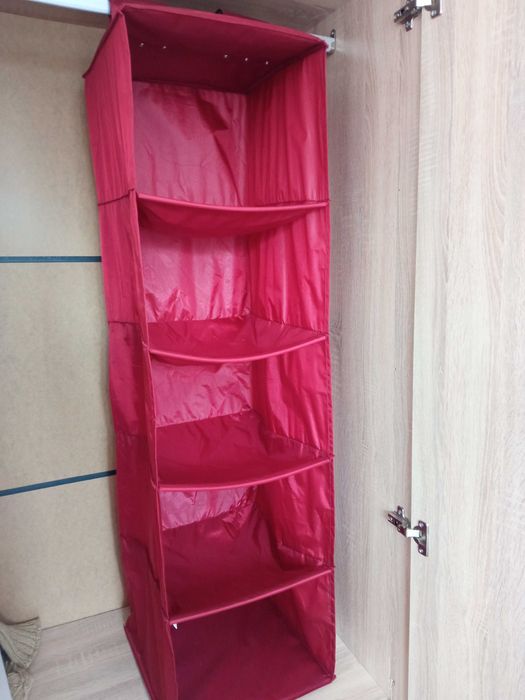 Висящ, вертикален органайзер с 5 отделения