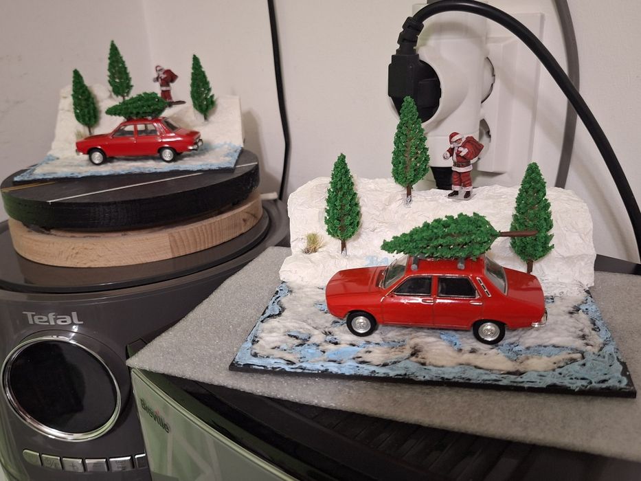 Diorama tematica iarna Mos Craciun