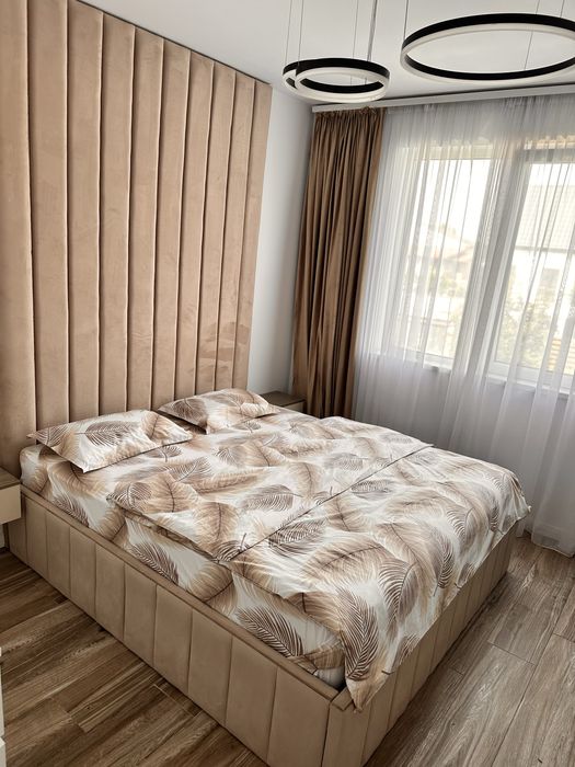 Lenjerie pat dublu matrimonial, bumbanc ranforce