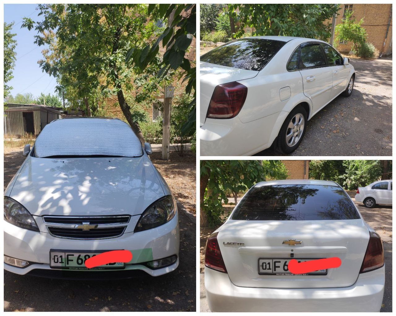 Белая Lacetti Elegant