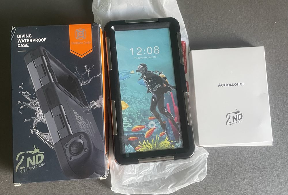 ShellBox Husă subacvatica Gen2&3, telefon max 7 inch, IOS&Android