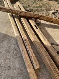 Bârne lemn vechi de 100ani pentru cabane, renovari vintage, șemineu