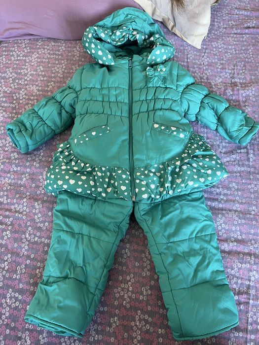 Детски зимен комплект яке с гащеризон