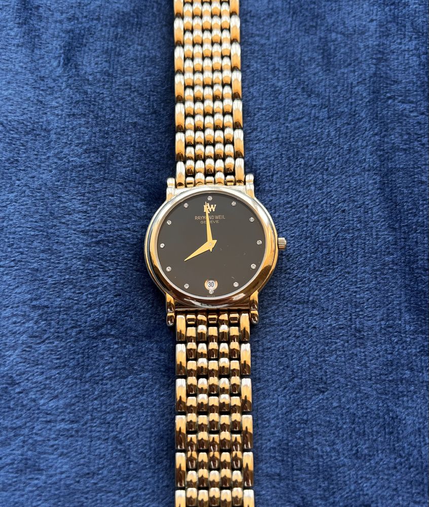 Елегантен Raymond Weil Geneva - Позлатен 18K злато