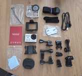 Camera sport/actiune 4K subacvatica cu mutiple accesorii de prindere